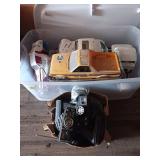 Tote of RC Cars, Parts, Controllers