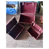 Three Red Vintage Cases