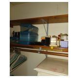 Contents of Closet Shelf and Tote