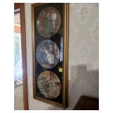 Framed Decorative Plates and Print