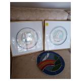 Framed Art With Stained Glass