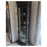 Tall Wooden Display Cabinet