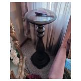 Wooden Pedestal Side Table