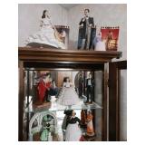 Contents of Display Case with Figurines