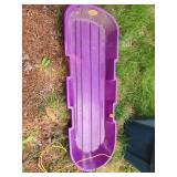 Purple Plastic Snow Sled