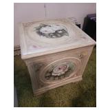 Decorative Wooden Box w/Safe no keys