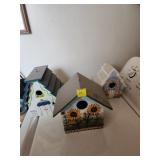 Three Decorative Birdhouses