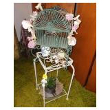 Decorative Metal Bird Cage on Stand