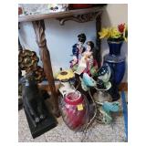 Decor Items Including Contents Under Table