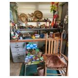 Workshop Desk, Chair, and Contents Lot