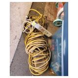 2xBID Yellow Extension Cord With Power Strip