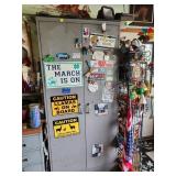 Metal Storage Cabinet With Decor