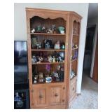 Wooden Cabinet and Contents