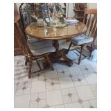 Wooden Round Table with 2 Chairs