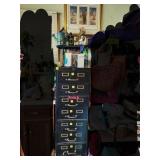 Metal Filing Cabinet With Contents