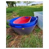 3xBID Plastic Storage Tubs