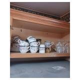 Contents of Cabinet with Dishes