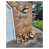 Decorative Lanterns, Wreath, Planter