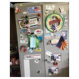 Steel Storage Cabinet With Contents