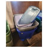 3xBID Plastic Storage Bins