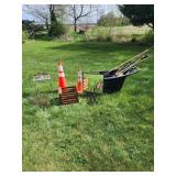 Variety of Outdoor Tools and Decor