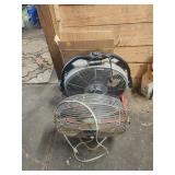 Dual Commercial-Style Metal Fans