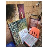 Artworks and Chair Set