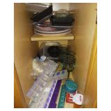 Cabinet Contents Including Glassware