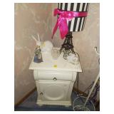 White Cabinet with Contents