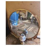 Round Wall Mirror With Gold Frame