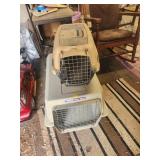 2xBID Plastic Pet Carriers with Metal Doors