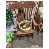 Ornate Wooden Rocking Chair
