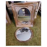 Two Ornate Decorative Mirrors