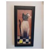Framed Artwork of a Cat