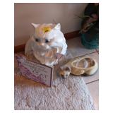 Cat Figurines and Decor Set