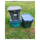 5xBID Plastic Storage Totes