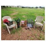 Outdoor Chairs and Miscellaneous Decor