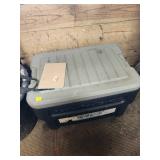 Rigid Plastic Storage Bin with Lid