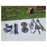 TOOL LOT INCL. AIR RATCHET AXLE SOCKETS& MORE
