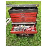 Metal Tool box With Contents