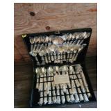 Silver Plated Flatware Set in Case