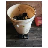 Bucket of Small Metal ashtrays