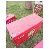 Red Metal Tool Chest With Drawers