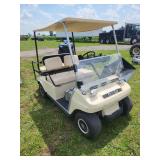 Club Car Golf Cart With Rear Seating and Canopy