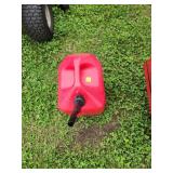 Red Plastic Gasoline Container