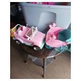 Tote of Barbie Toys and Vehicles