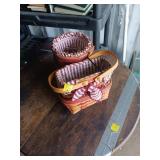 3X BID Longaberger Baskets