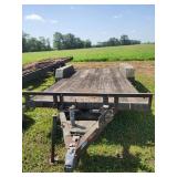 17-Foot Tilt Deck Trailer for Farm Use