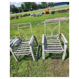 4xBID Vintage Metal Chairs