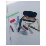 Pocket Knives, Straight Razors, and Eyeglasses